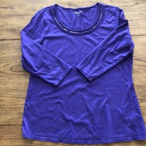 Coldwater Creek Purple T-Shirt